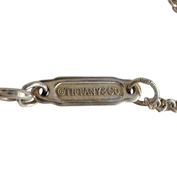 Tiffany & Co "Return To" Double Heart Necklace with Diamond - Picture 5 of 11